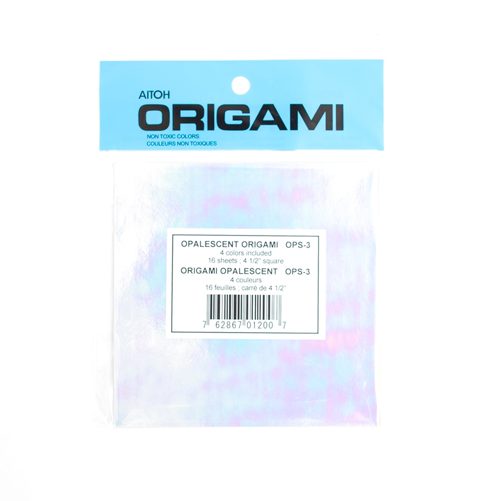 Aitoh, Origami, Papers & Kits, Art & School, 4", OPS-3, Opalescent, 3351